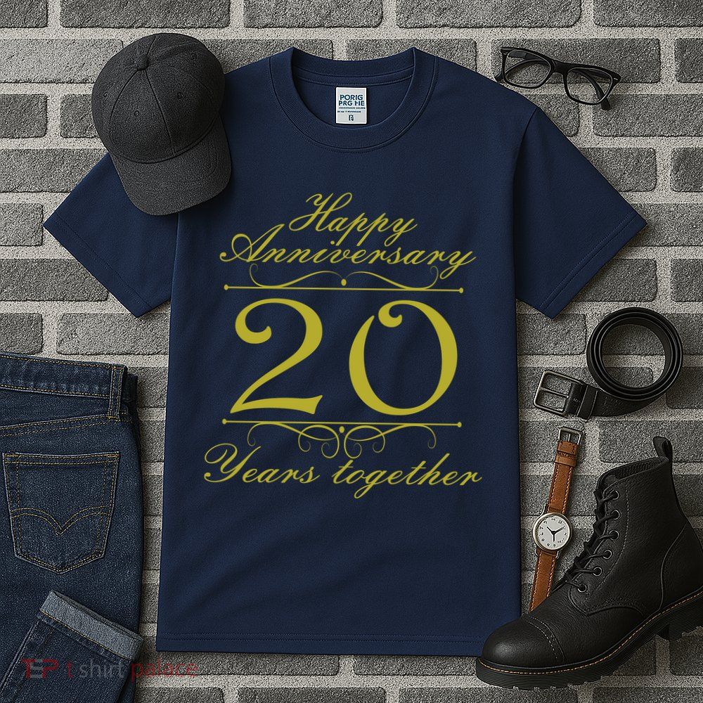 Happy Anniversary 20 Years Together Tall T-Shirt