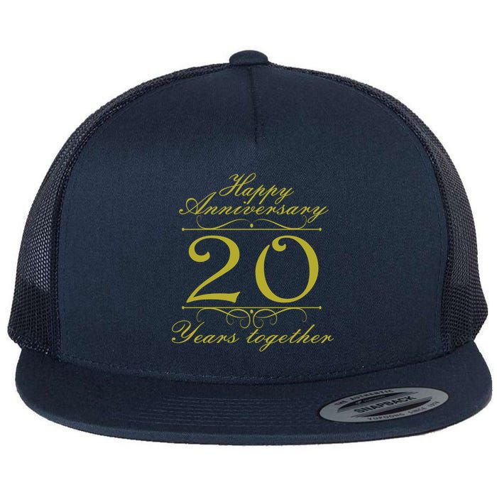 Happy Anniversary 20 Years Together Flatbill Hat