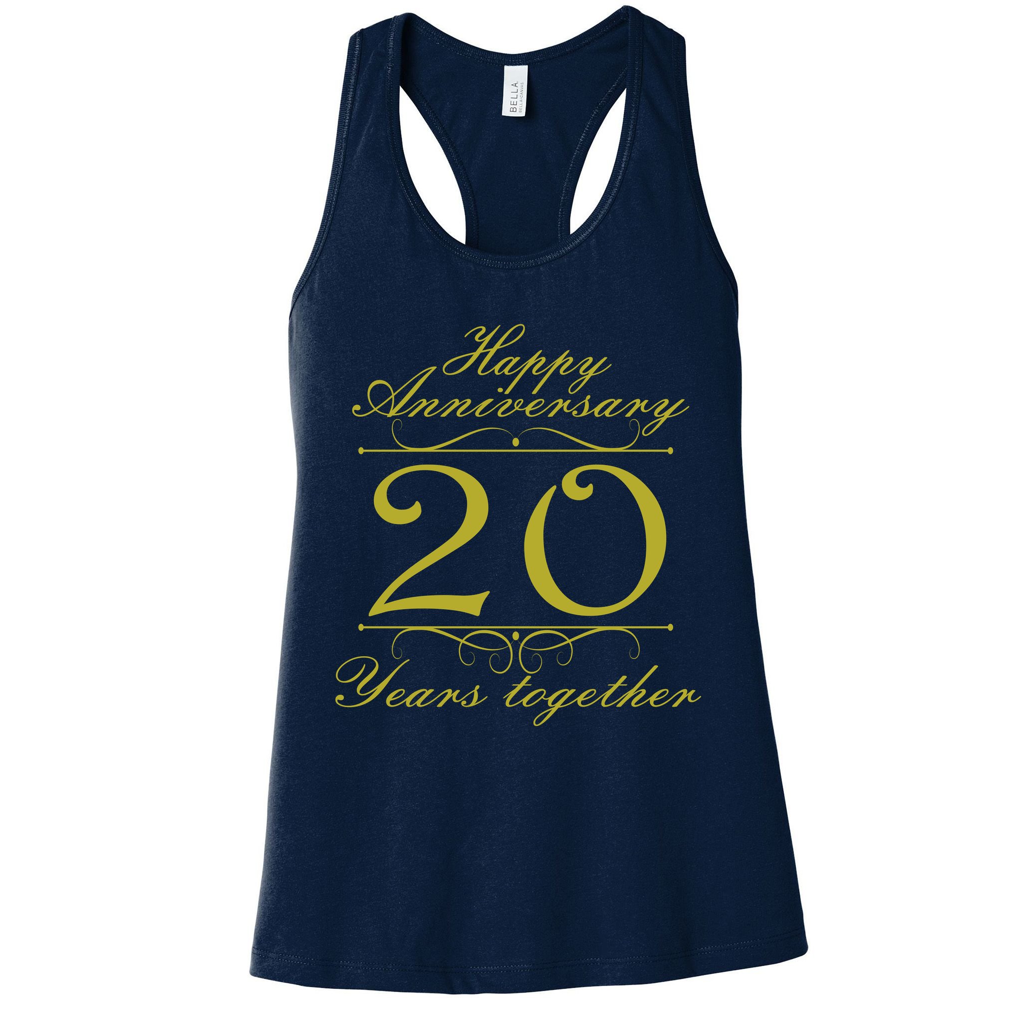Happy Anniversary 20 Years Together Womens Tank Top