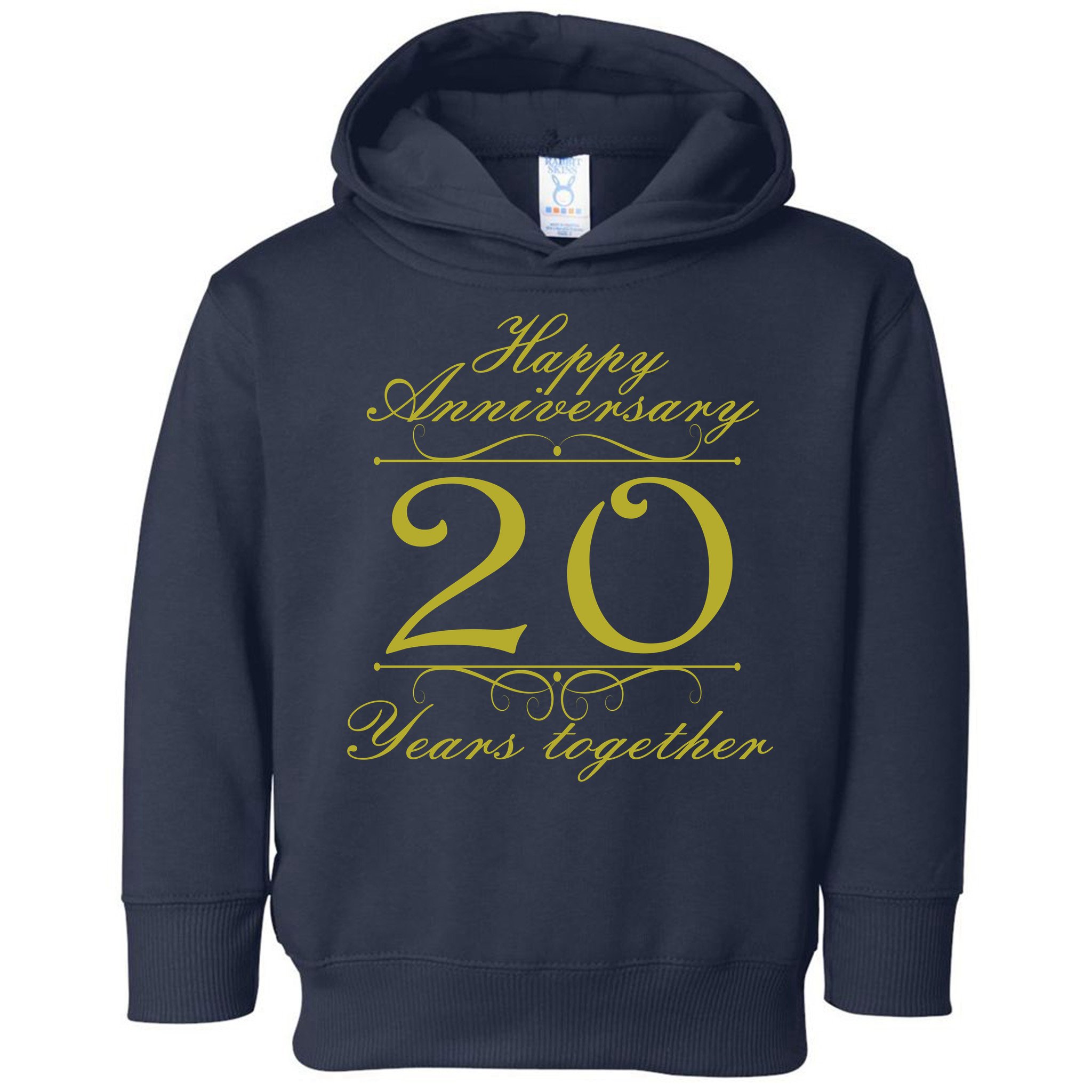 Happy Anniversary 20 Years Together Toddler Hoodie
