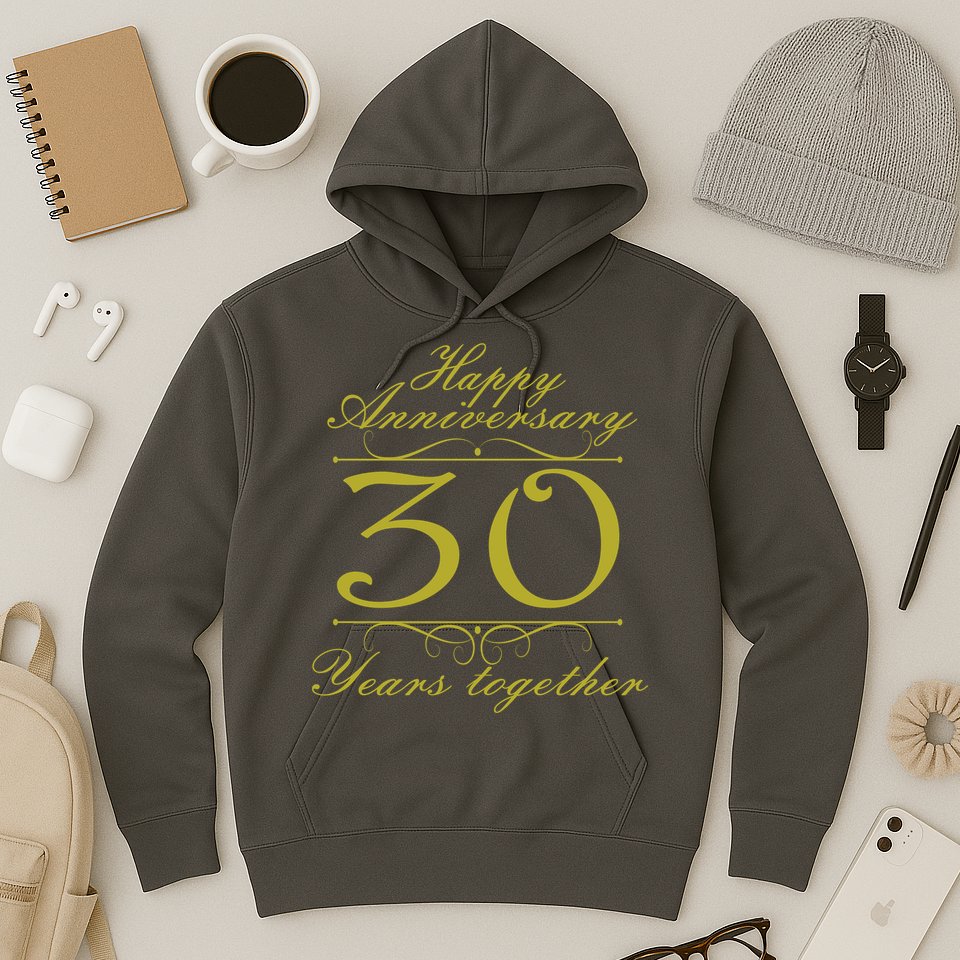 Happy Anniversary 30 Years Together Hoodie
