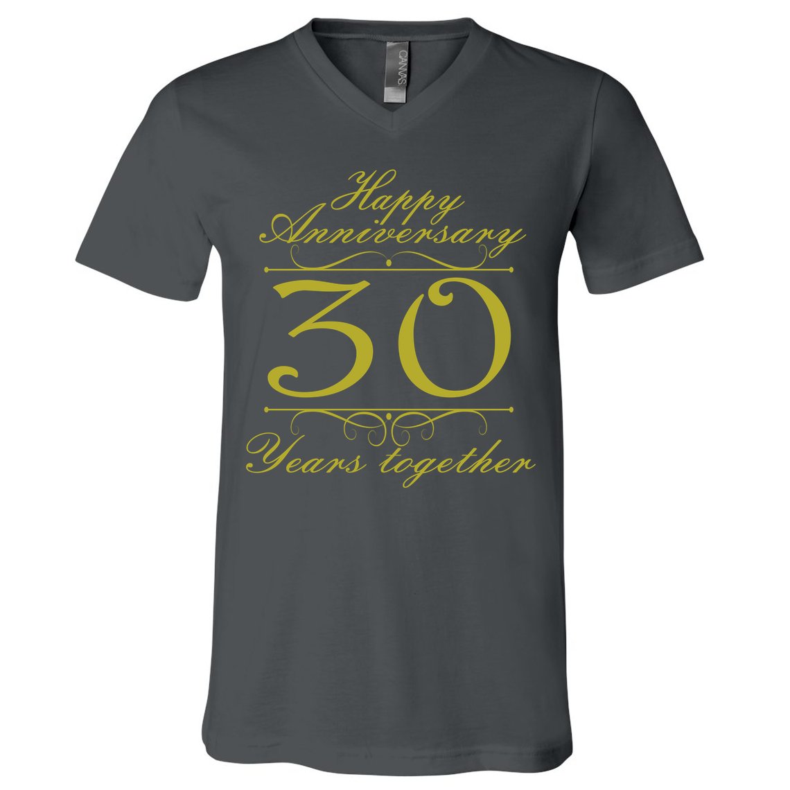 Happy Anniversary 30 Years Together V-Neck T-Shirt