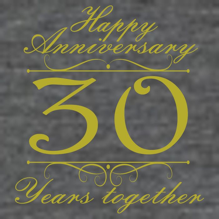 Happy Anniversary 30 Years Together Flatbill Hat
