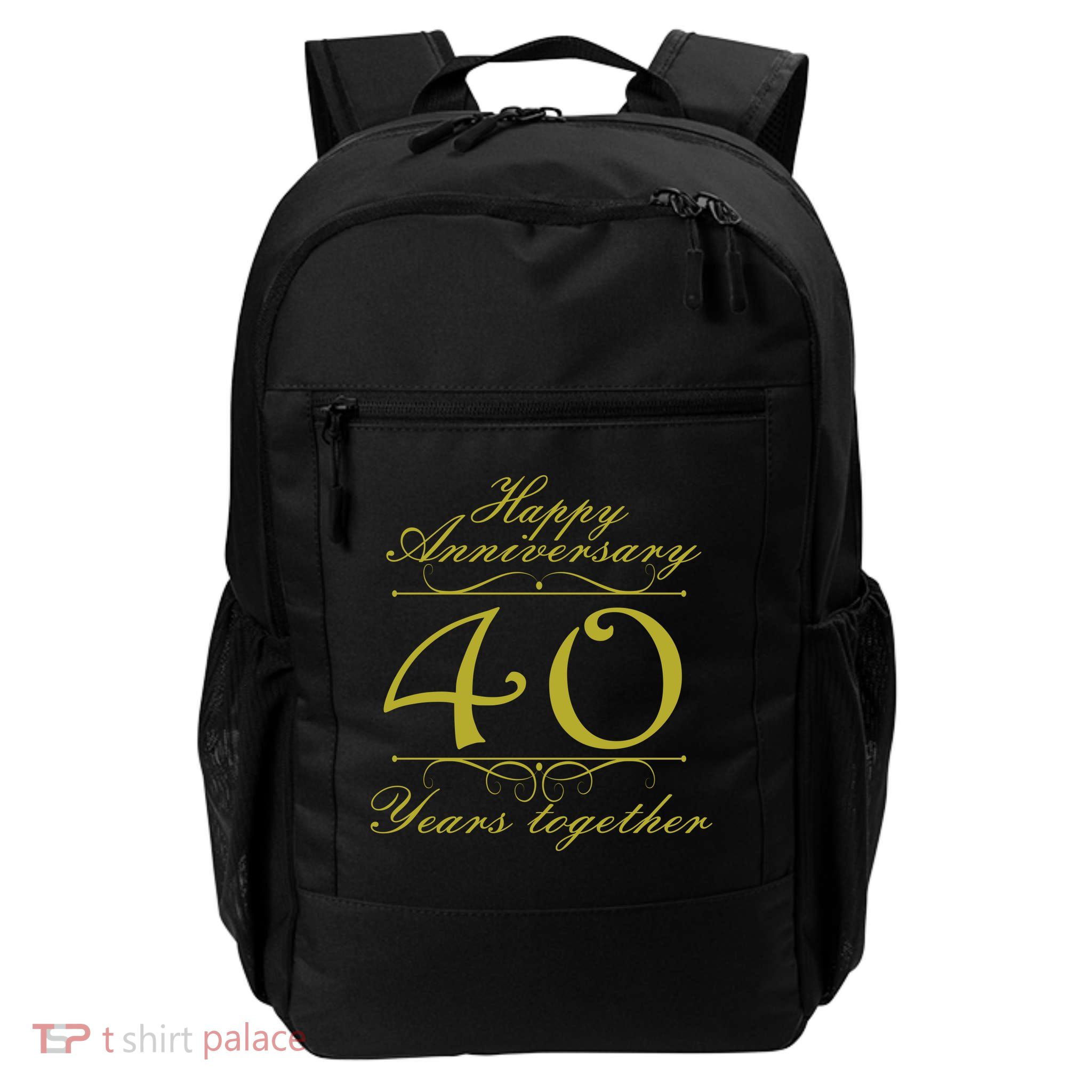 Happy Anniversary 40 Years Together Daily Commute Backpack