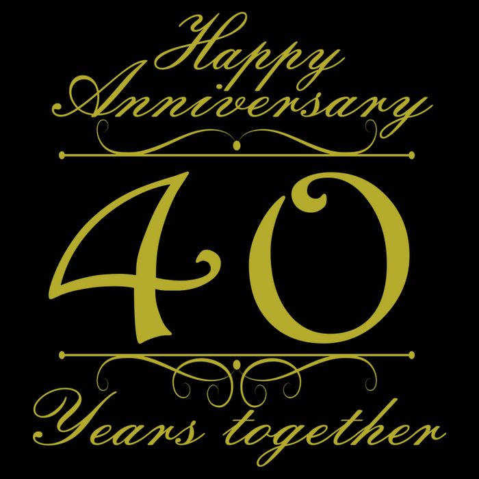 Happy Anniversary 40 Years Together Flatbill Hat