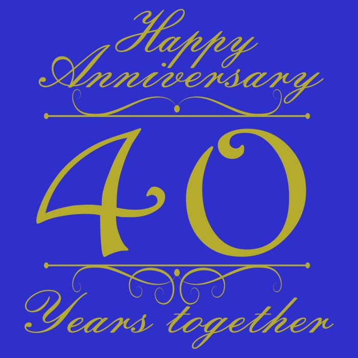 Happy Anniversary 40 Years Together Visor
