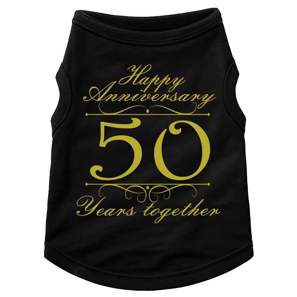 Happy Anniversary 50 Years Together Doggie Tank