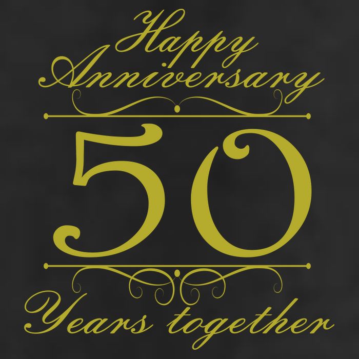 Happy Anniversary 50 Years Together 11oz C Handle Ceramic Mug