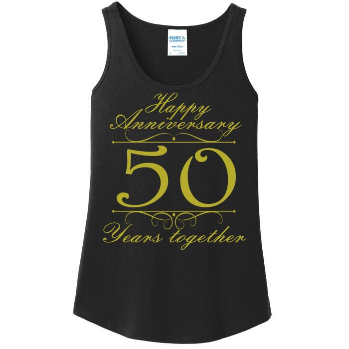 Happy Anniversary 50 Years Together Ladies Essential Tank