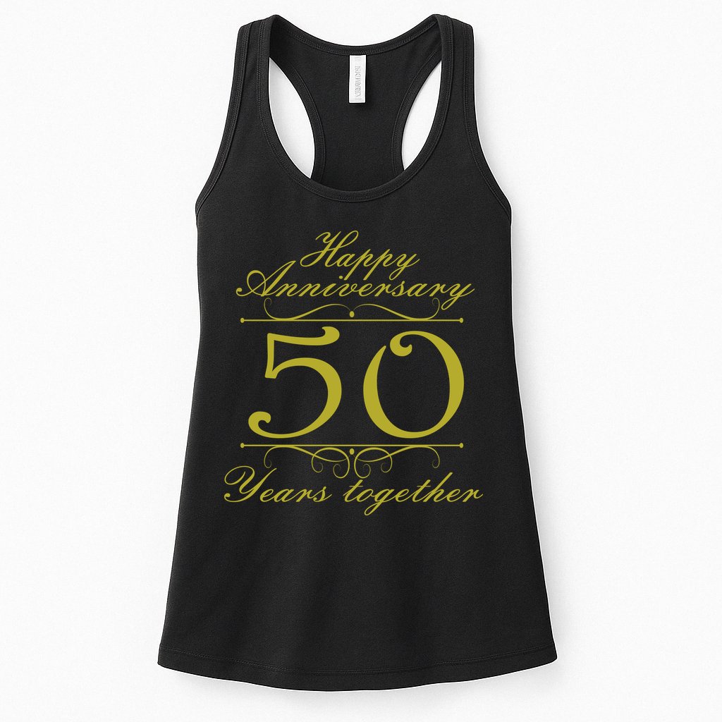 Happy Anniversary 50 Years Together Womens Tank Top