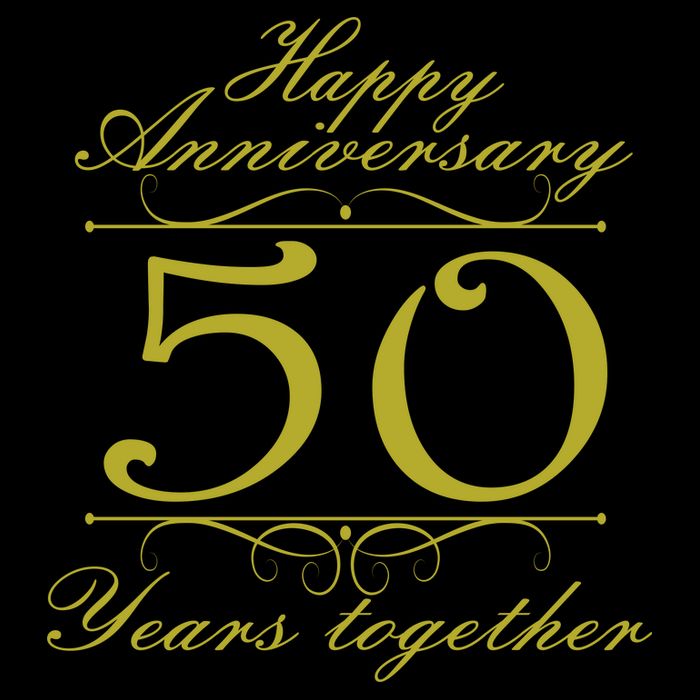 Happy Anniversary 50 Years Together Baby Bodysuit