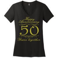 Happy Anniversary 50 Years Together Women's V-Neck T-Shirt