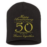 Happy Anniversary 50 Years Together Short Acrylic Beanie