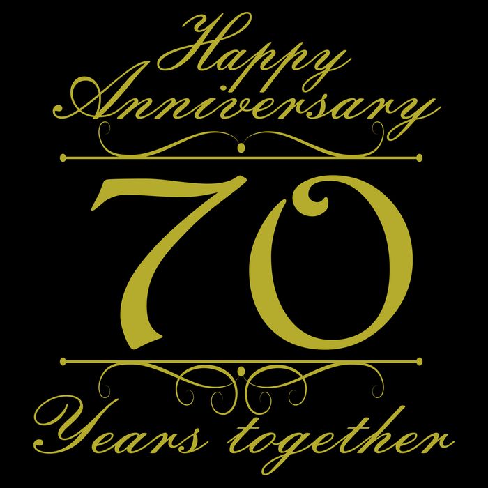 Happy Anniversary 70 Years Together Zip Tote Bag