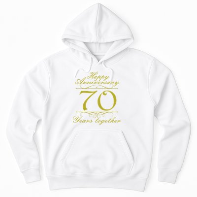 Happy Anniversary 70 Years Together Hoodie