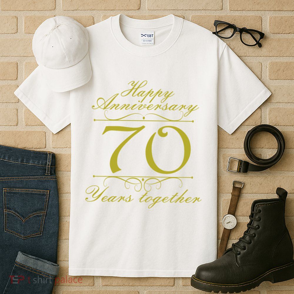 Happy Anniversary 70 Years Together Tall T-Shirt