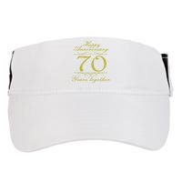 Happy Anniversary 70 Years Together Adult Drive Performance Visor