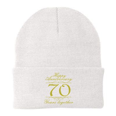 Happy Anniversary 70 Years Together Beanie