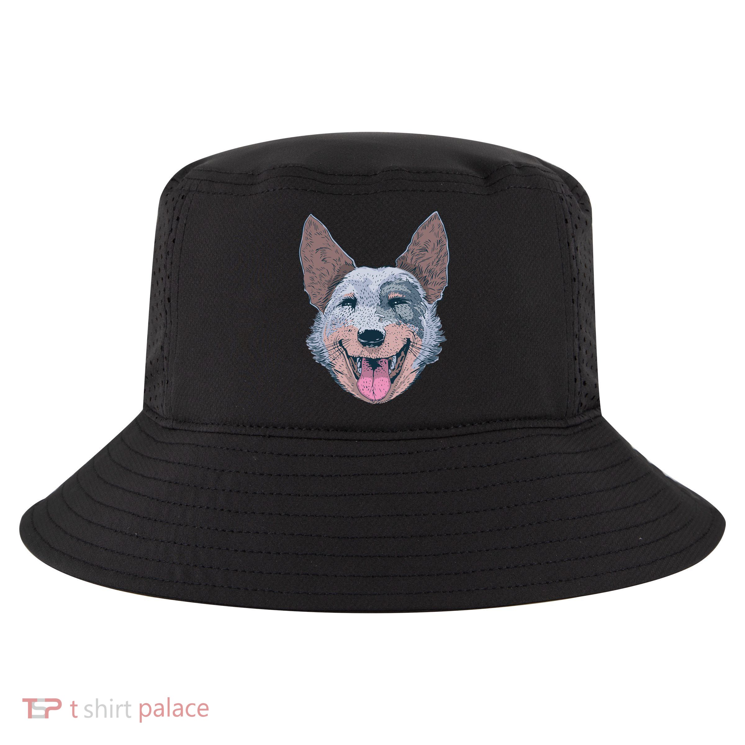 Happy Australian Cattle Dog  Cool Comfort Performance Bucket Hat