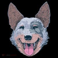 Happy Australian Cattle Dog  High Crown Mesh Back Trucker Hat