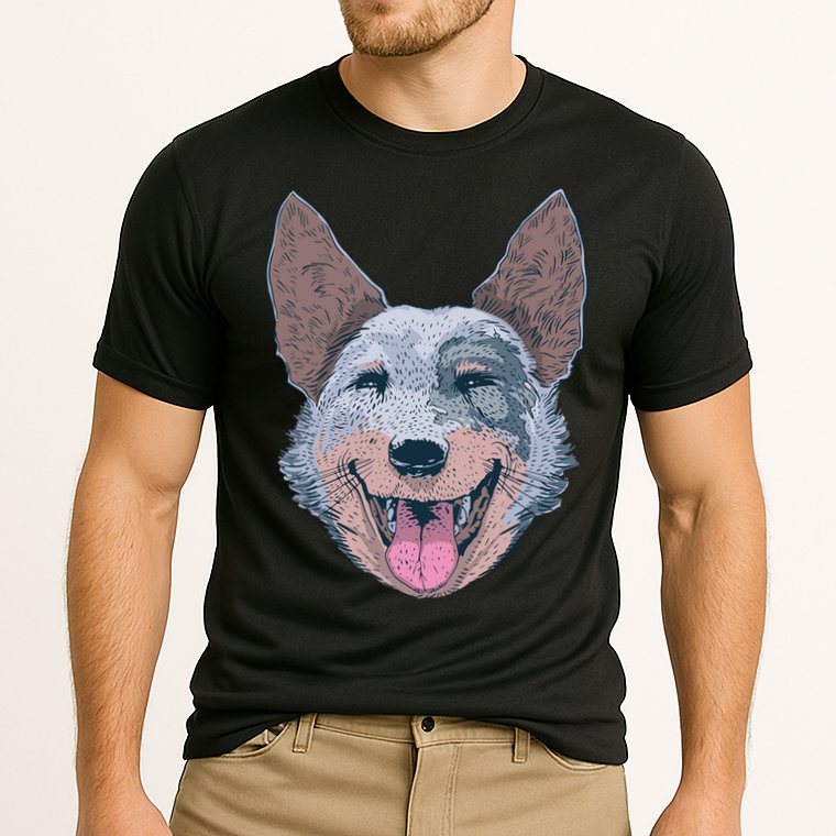 Happy Australian Cattle Dog  Performance Shirt