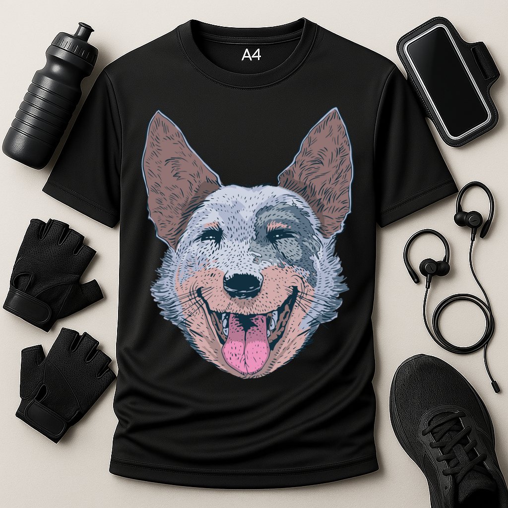 Happy Australian Cattle Dog  Performance Shirt