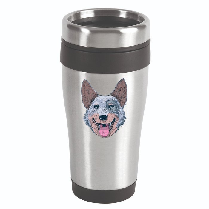 Happy Australian Cattle Dog  16oz Travel Tumbler
