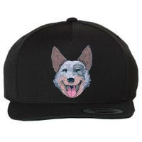Happy Australian Cattle Dog  Wool Snapback Cap