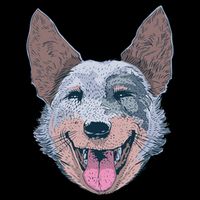 Happy Australian Cattle Dog  Wool Snapback Cap