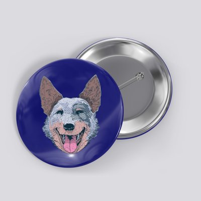 Happy Australian Cattle Dog  Button