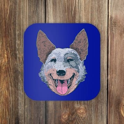 Happy Australian Cattle Dog  Coaster