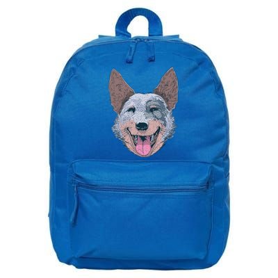 Happy Australian Cattle Dog  16 in Basic Backpack