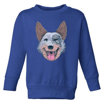 Happy Australian Cattle Dog  Toddler Sweatshirt