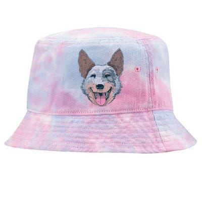 Happy Australian Cattle Dog  Tie-Dyed Bucket Hat