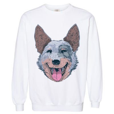 Happy Australian Cattle Dog  Garment-Dyed Sweatshirt