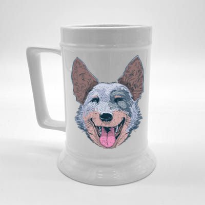 Happy Australian Cattle Dog  Beer Stein