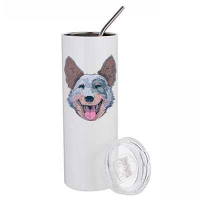 Happy Australian Cattle Dog  Stainless Steel Tumbler