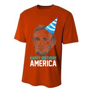 Happy Birthday America Youth Performance Sprint T-Shirt