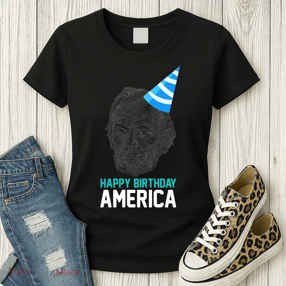 Happy Birthday America Womens T-Shirt
