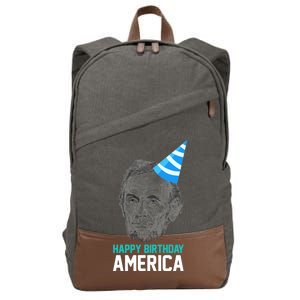 Happy Birthday America Cotton Canvas Backpack