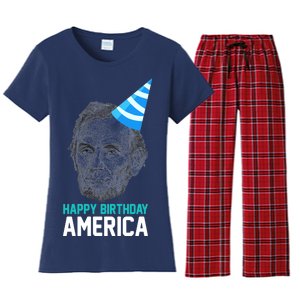 Happy Birthday America Women's Flannel Pajama Set