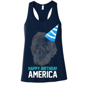 Happy Birthday America Women's Racerback Tank