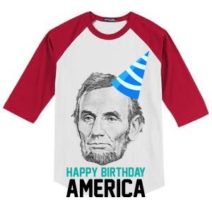 Happy Birthday America Kids Colorblock Raglan Jersey