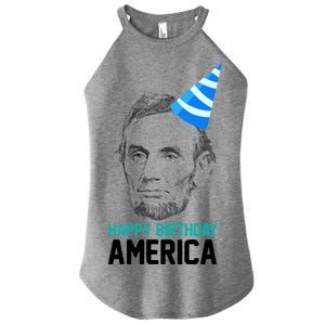 Happy Birthday America Women's Perfect Tri Rocker Tank