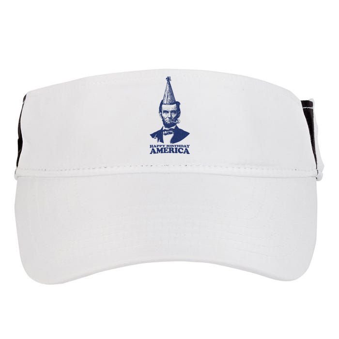 Happy Birthday America Abe Lincoln Adult Drive Performance Visor