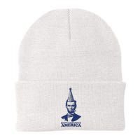 Happy Birthday America Abe Lincoln Knit Cap Winter Beanie