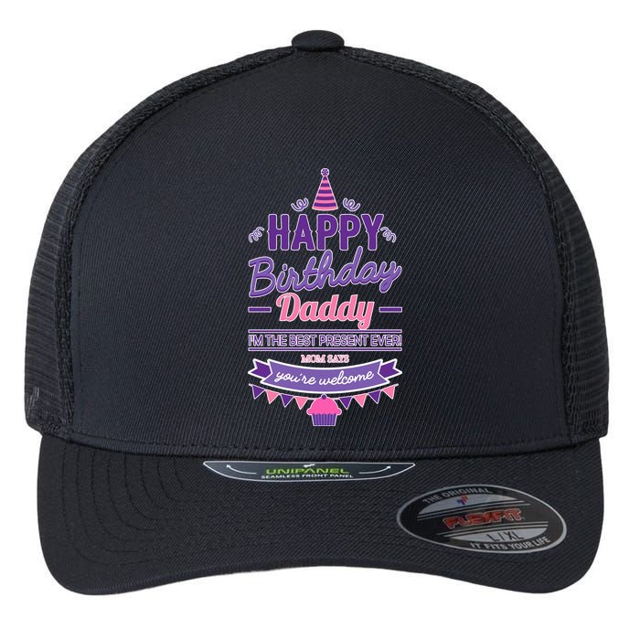 Happy Birthday Daddy Daughter  Flexfit Unipanel Trucker Cap