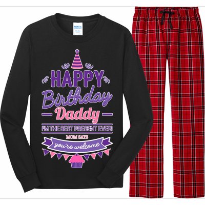 Happy Birthday Daddy Daughter  Long Sleeve Pajama Set