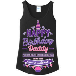 Happy Birthday Daddy Daughter  Ladies Essential Tank