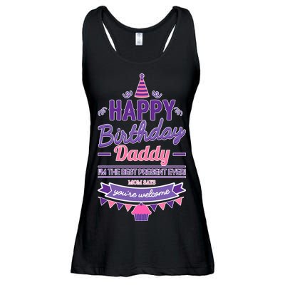 Happy Birthday Daddy Daughter  Ladies Essential Flowy Tank